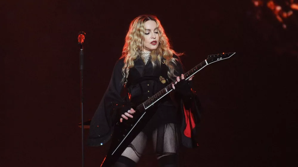 adonna during her performance in Prague^ Czech republic^ November 7^ 2015