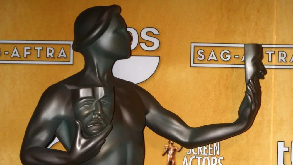 Screen Actors Guild statue in the press room at the 2013 Screen Actor's Guild Awards at the Shrine Auditorium on January 27^ 2013 in Los Angeles^ CA