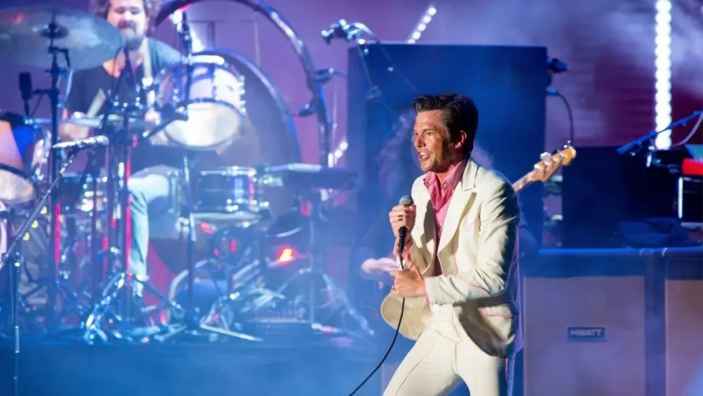 shutterstock_1149778202802480 The Killers perform in concert at FIB Festival on July 20^ 2018 in Benicassim^ Spain. BENICASSIM^ SPAIN - JUL 20