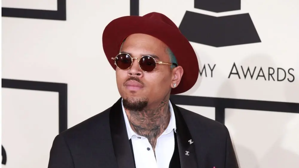 Chris Brown at the 57th Annual GRAMMY Awards Arrivals at a Staples Center on February 8^ 2015 in Los Angeles^ CA