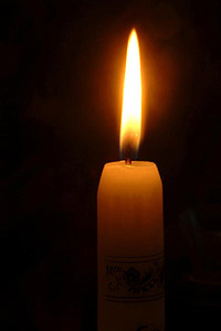 memorial service candles