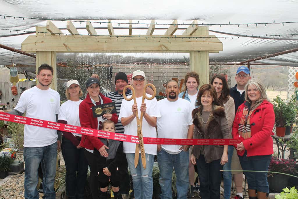 Brownwood Chamber Holds Ribbon Cutting for Trees Forever Nursery