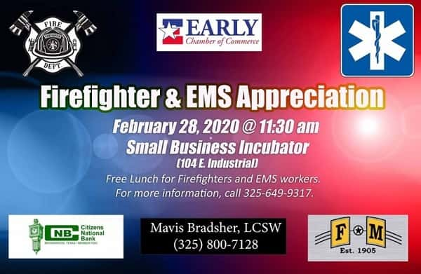 Appreciation Luncheon Friday for EMS and Firefighters | Brownwood News