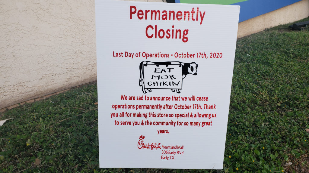 Heartland Mall Chick-fil-A closing permanently Oct. 17 ...