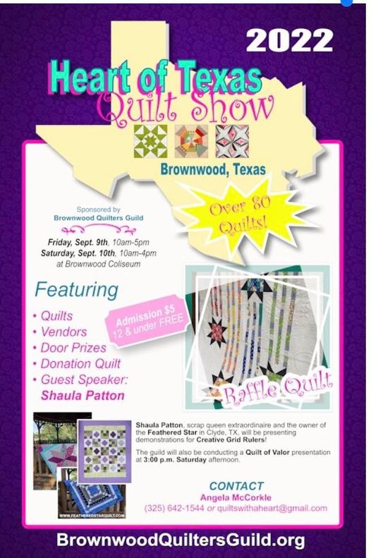 Heart of Texas Quilt Show returns to Brownwood Coliseum Sept. 910