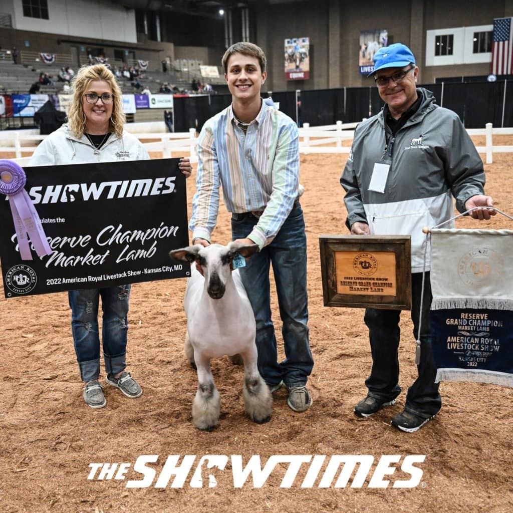 Hayden Schroeder earns Reserve Champion Market Lamb at American Royal