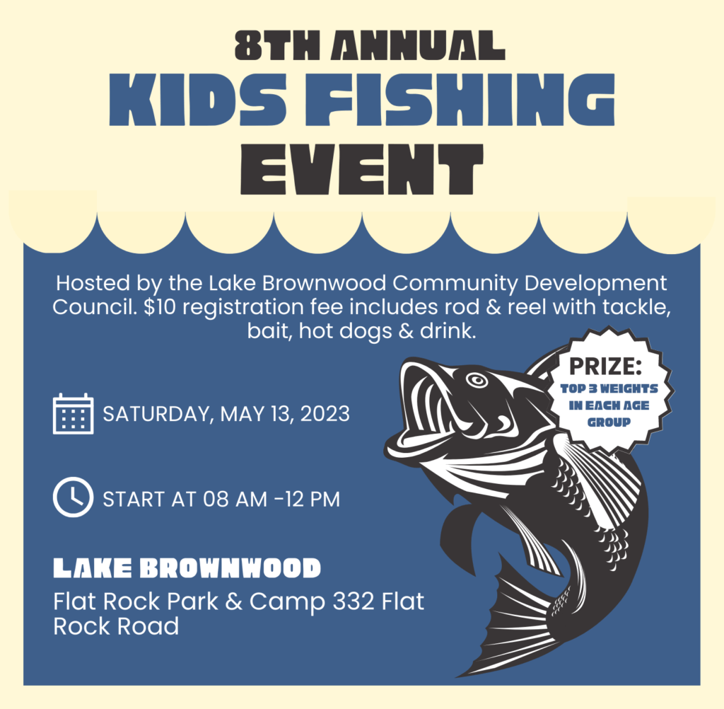 Lake Brownwood Community Development Council announces 8th Annual Kid  Fishing event