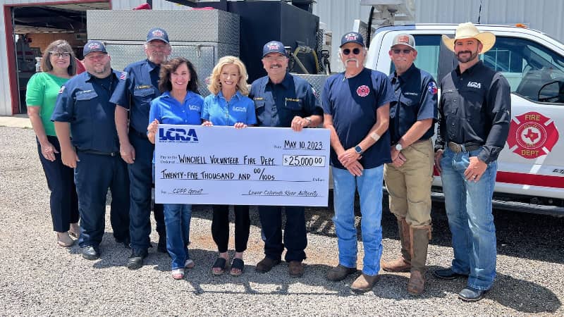 LCRA awards $25,000 grant to Winchell Volunteer Fire Department - Vimarsana News
