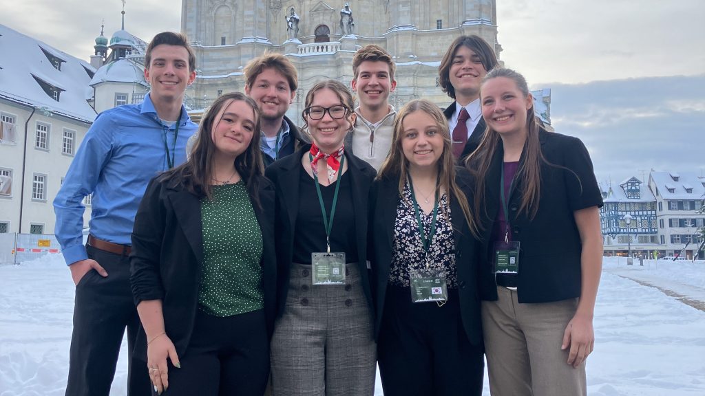 HPU’s Model United Nations team has successful trip to Switzerland