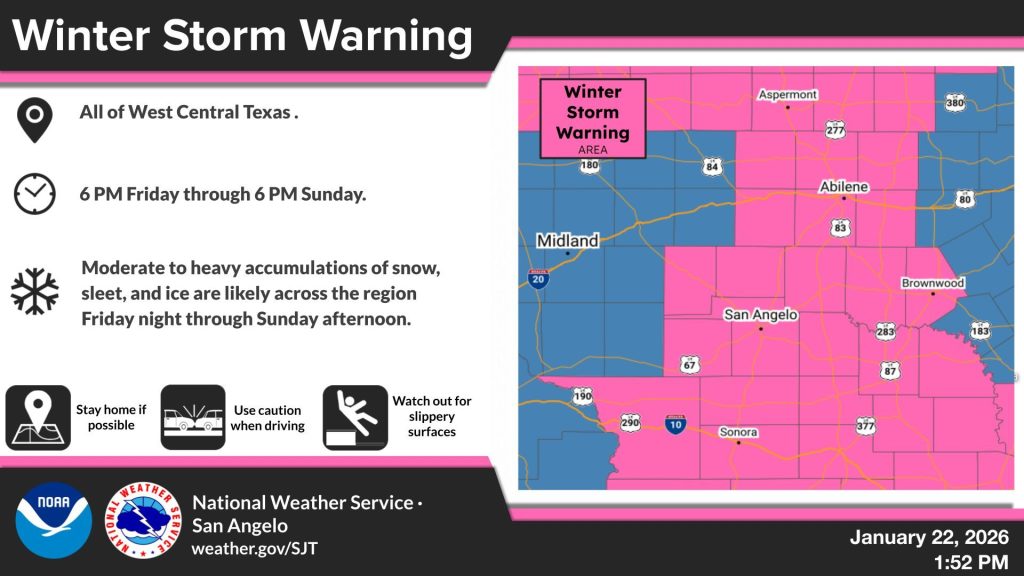Winter Storm Warning issued for Brown County, surrounding area ...