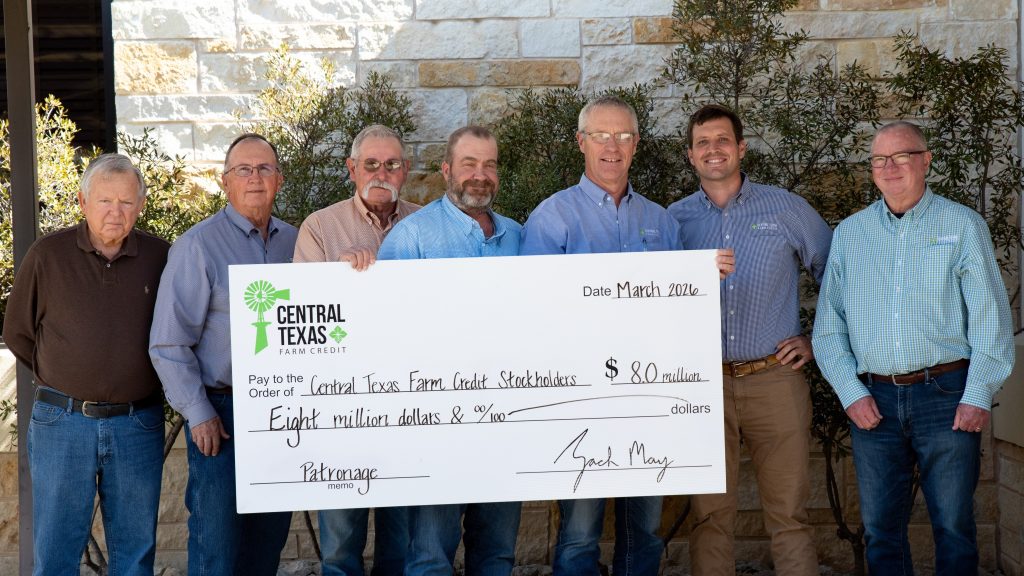 Central Texas Farm Credit returns $8 million to members through patronage program