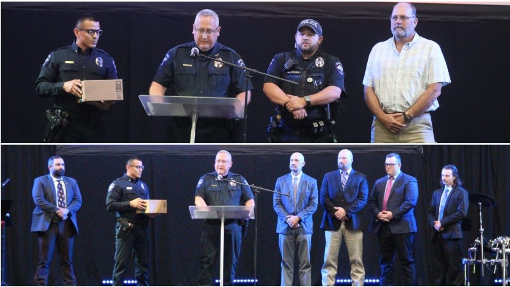 Fuller presents lifesaving award, commendation medals to officers