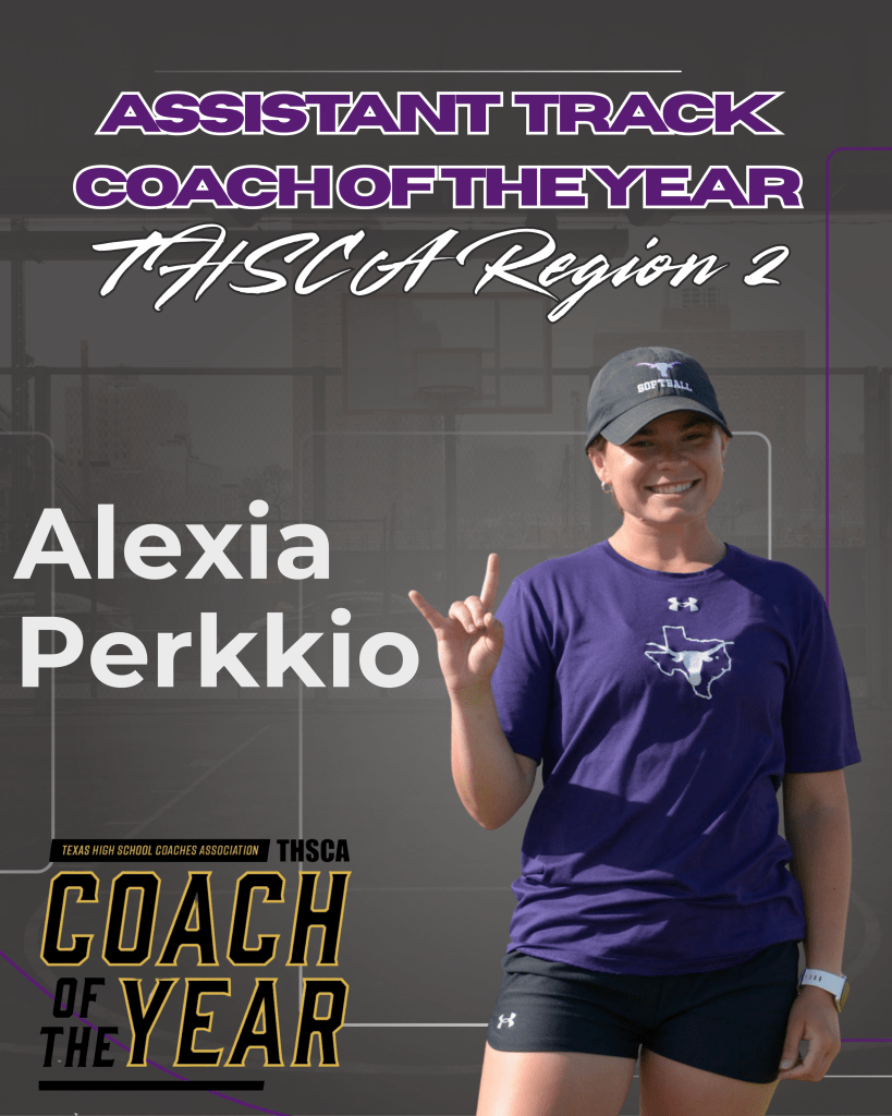 Early’s Coach Alexia Perkkio Awarded THSCA Regional Assistant Track and Field Coach of the Year.