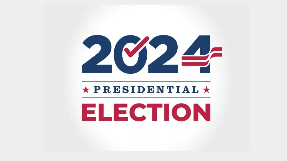 Logo symbol icon design for American (USA) Presidential 2024 election year.