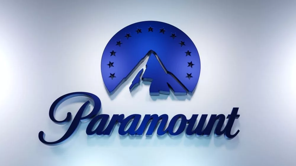 Paramount global logo on bright background. 3D render