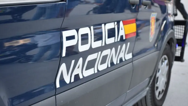Policia Nacional as they keep Spain's streets safe Madrid^ Spain - October 9^ 2022