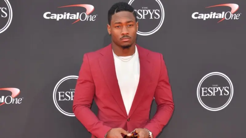 Stefon Diggs at the 2018 ESPY Awards at the Microsoft Theatre LA Live LOS ANGELES^ CA - July 18^ 2018