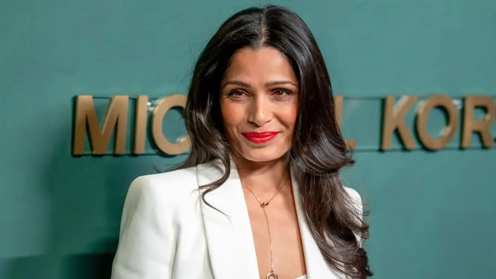 shutterstock_2218460025-1257619 Freida Pinto attends the 16th annual God's Love We Deliver Golden Heart Awards at The Glasshouse on October 17^ 2022