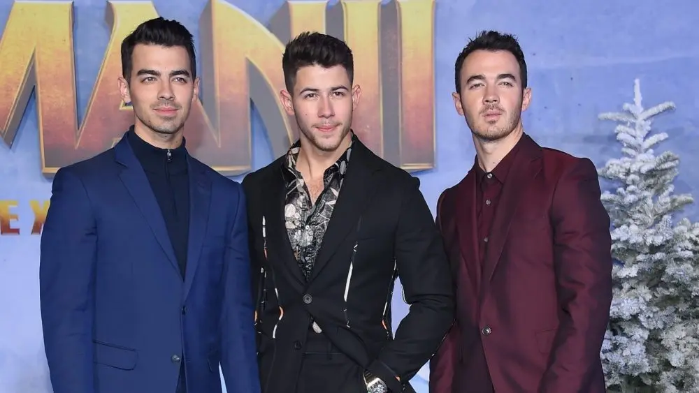 Jonas Brothers arrives for the ÔJumanji: The Next LevelÕ Los Angeles Premiere on December 09^ 2019 in Hollywood^ CA