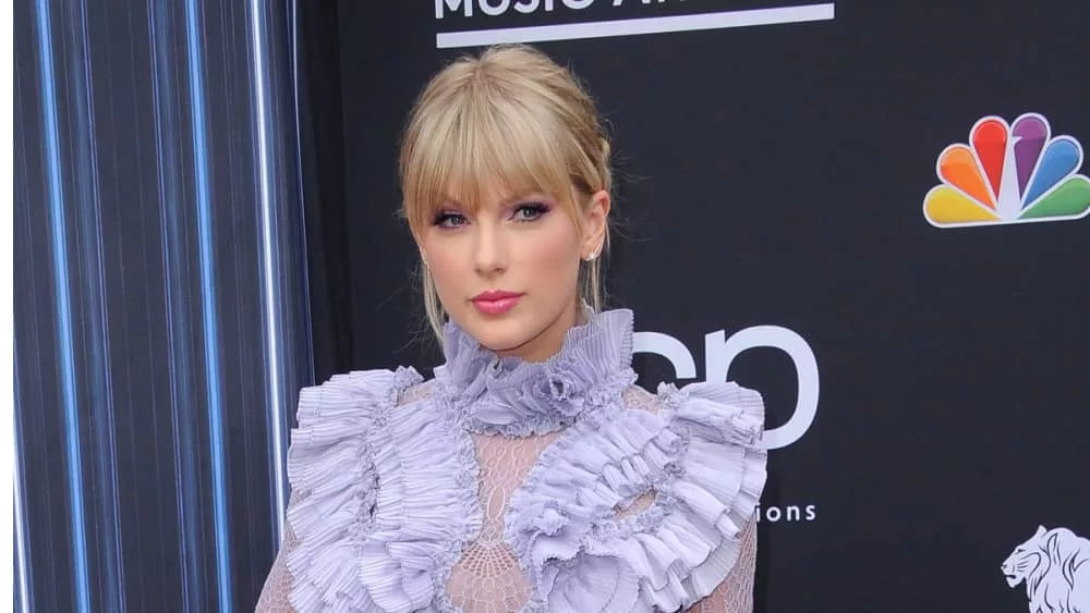 Taylor Swift at the 2019 Billboard Music Awards held at the MGM Grand Garden Arena in Las Vegas^ USA on May 1^ 2019.