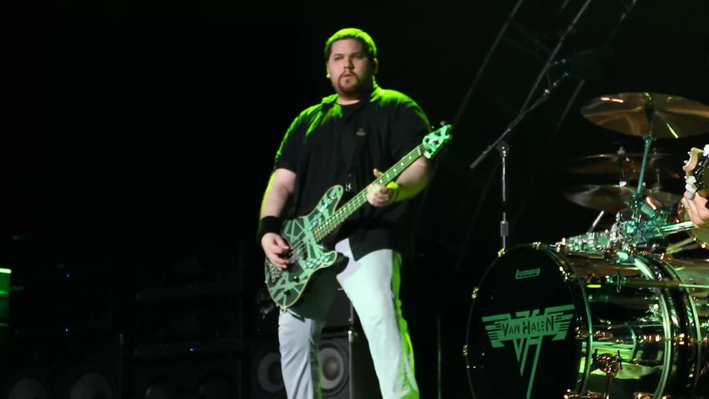 Wolfgang Van Halen of Van Halen perform onstage at Jones Beach Theater on August 14^ 2015 in Wantagh^ New York.