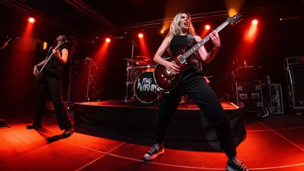 The Warning (Mexican hard rock band from Monterrey) perform on stage at La Nau on June 17^ 2023.