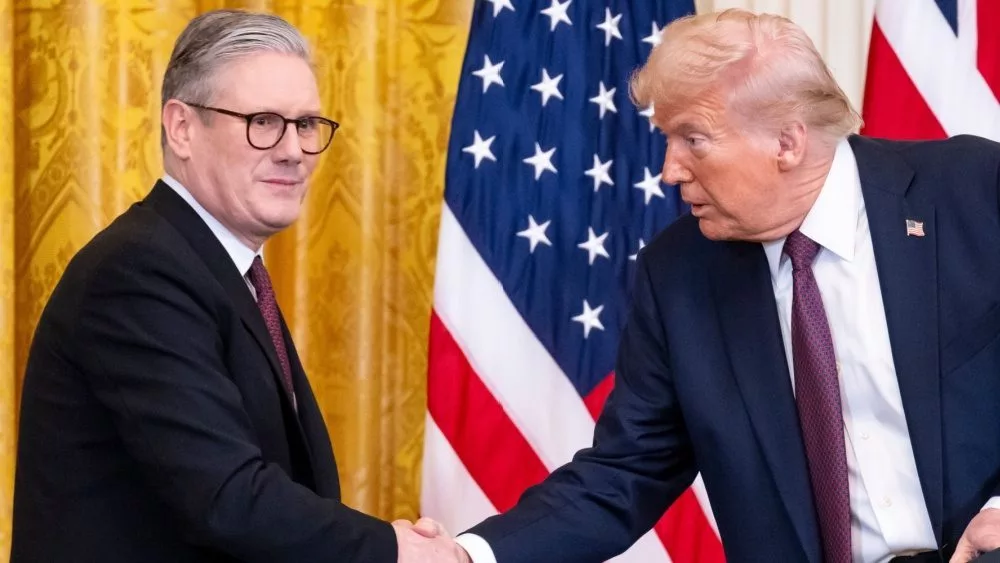President Donald Trump and U.K. Prime Minister Keir Starmer hold a joint press conference at the White House. WASHINGTON – Feb 27^ 2025