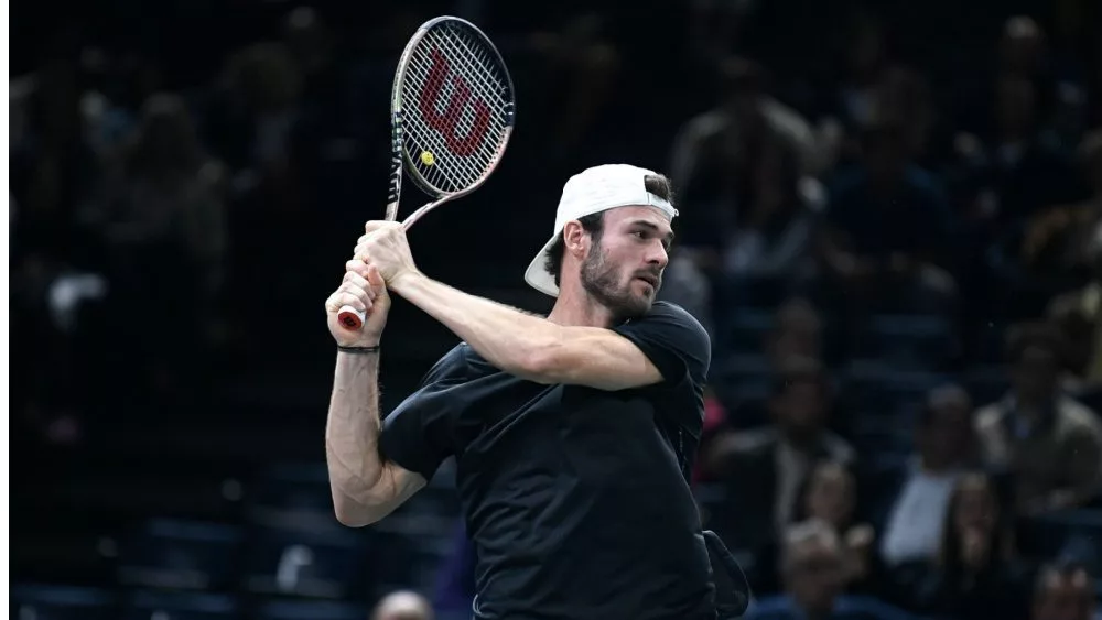 Thomas John "Tommy" Paul of USA during the Rolex Paris Masters^ ATP Masters 1000 tennis tournament^ on November 4^ 2022 at Accor Arena in Paris^ France.