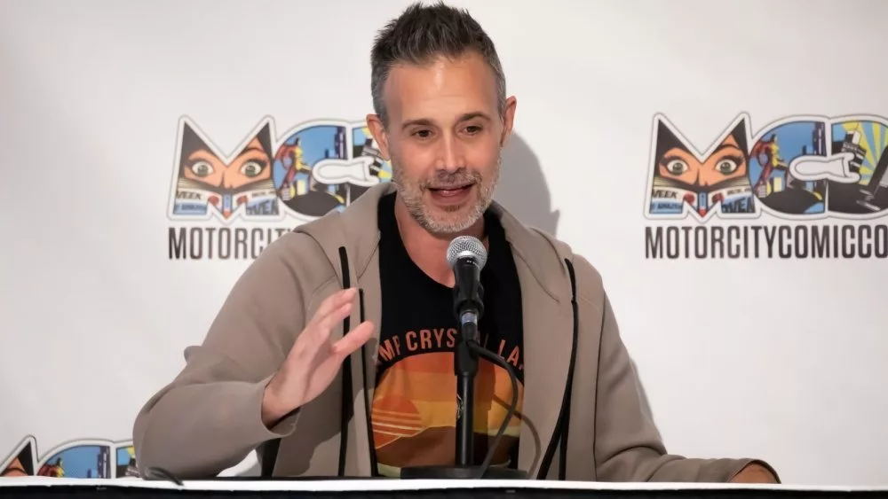 Freddie Prinze Jr. hosts a panel at Motor City Comic Con. Novi^ MI - May 14^ 2022