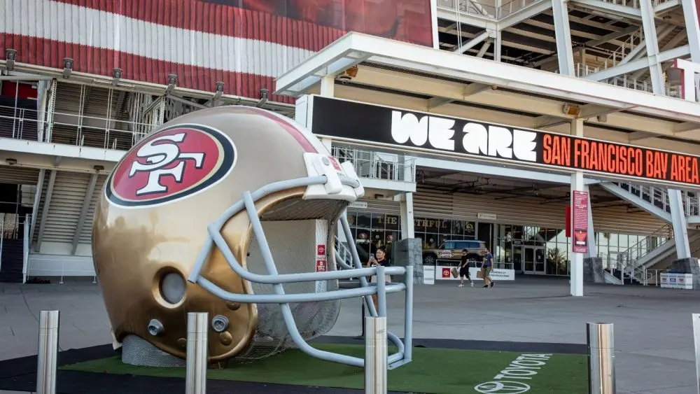 Levi's Stadium^ American football stadium located in Silicon Valley home venue for the National Football League's San Francisco 49ers. Santa Clara^ California US - September 21^ 2024