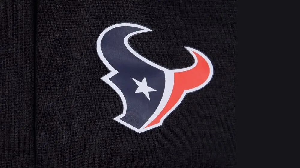 The Logo of Houston Texans and New era on the buff gear.