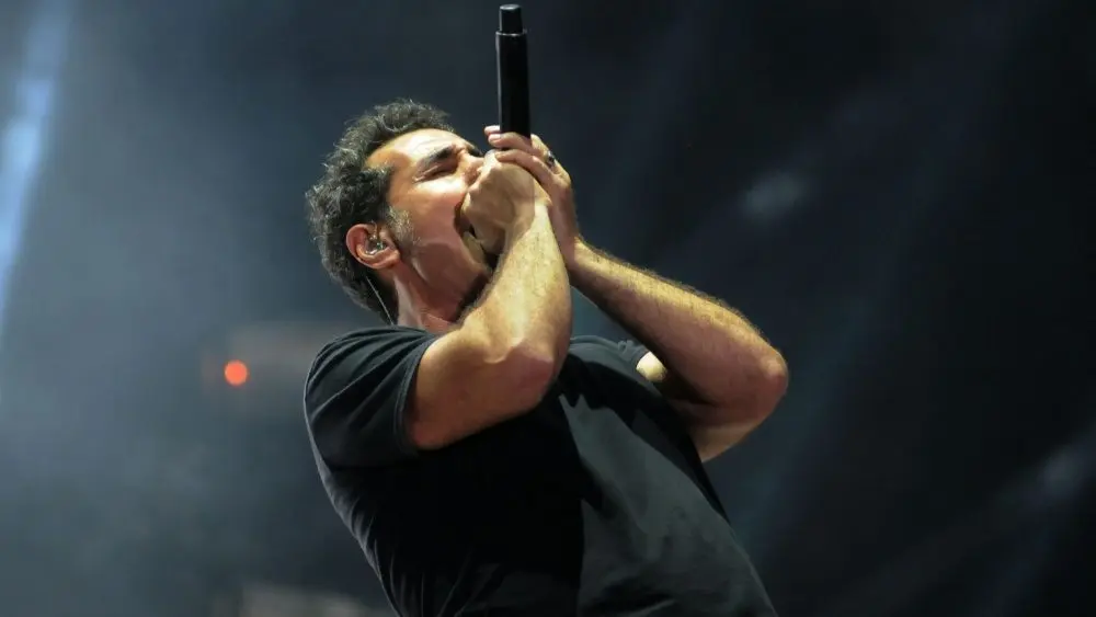 Vocalist Serj Tankian of System Of A Down during presentation at Rock in Rio 2015 in Rio de Janeiro^ Brazil. Rio de Janeiro^ September 25^ 2015