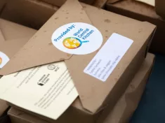 Boxed free meals from World Central Kitchen