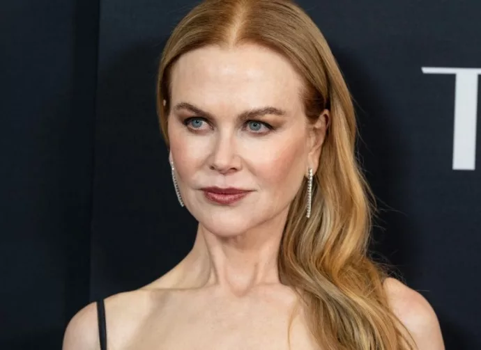 Nicole Kidman wearing dress by Versace attends Amazon Prime MGM Studios 'Expats' premiere at The Museum of Modern Art in New York on January 21^ 2024