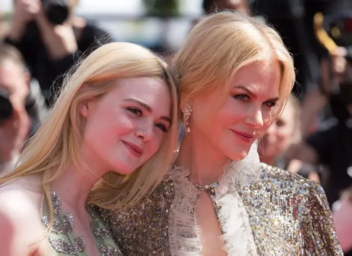 Nicole Kidman^ Elle Fanning at the How To Talk To Girls At Parties premiere for at the 70th Festival de Cannes. May 21^ 2017 Cannes^ France