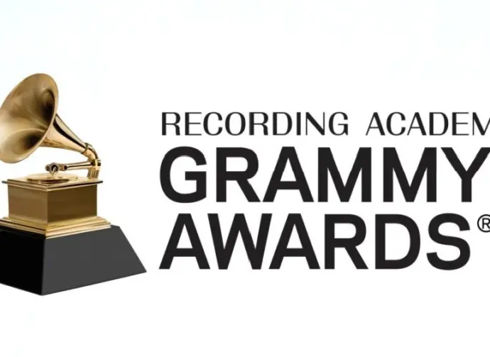 RECORDING ACADEMY^ GRAMMY AWARDS simply known as GRAMMY advertising seen on billboard