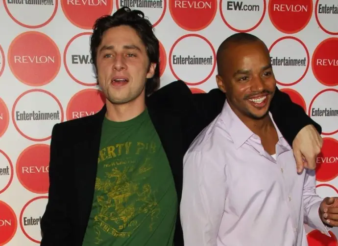 Zach Braff and Donald Faison at the Entertainment Weekly Magazine's 4th Annual Pre-Emmy Party in Republic on August 26^ 2006 in Los Angeles^ CA.