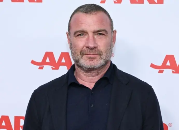 Liev Schreiber arrives for AARP’s ‘Movies for Grown-Ups’ on February 08^ 2025 in Beverly Hills^ CA