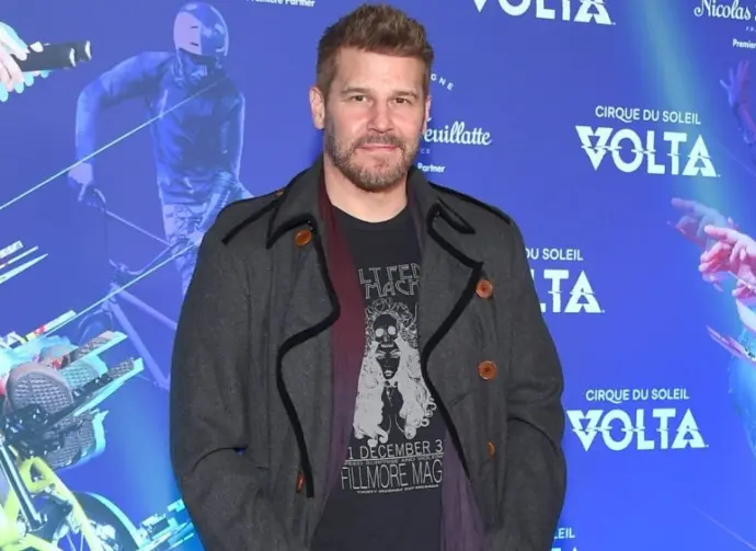 David Boreanaz arrives for the Cirque du Soleil's VOLTA Los Angeles Premier on January 21^ 2020 in Los Angeles^ CA