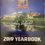 Pudge Autographed 2019 Texas Rangers Yearbook