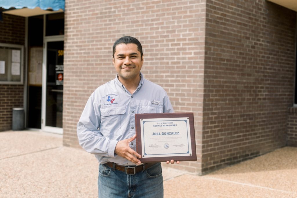 Jose Gonzalez Receives City "Service Hero" Award