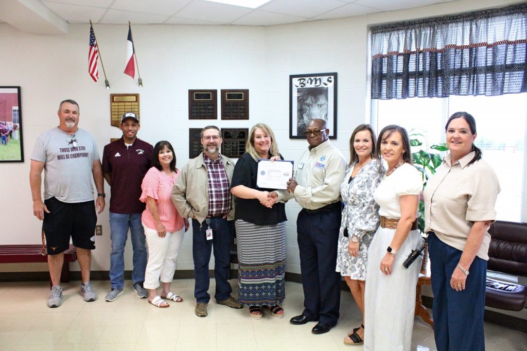 Brownwood Middle School Recognized as Patriotic Employer - Vimarsana News