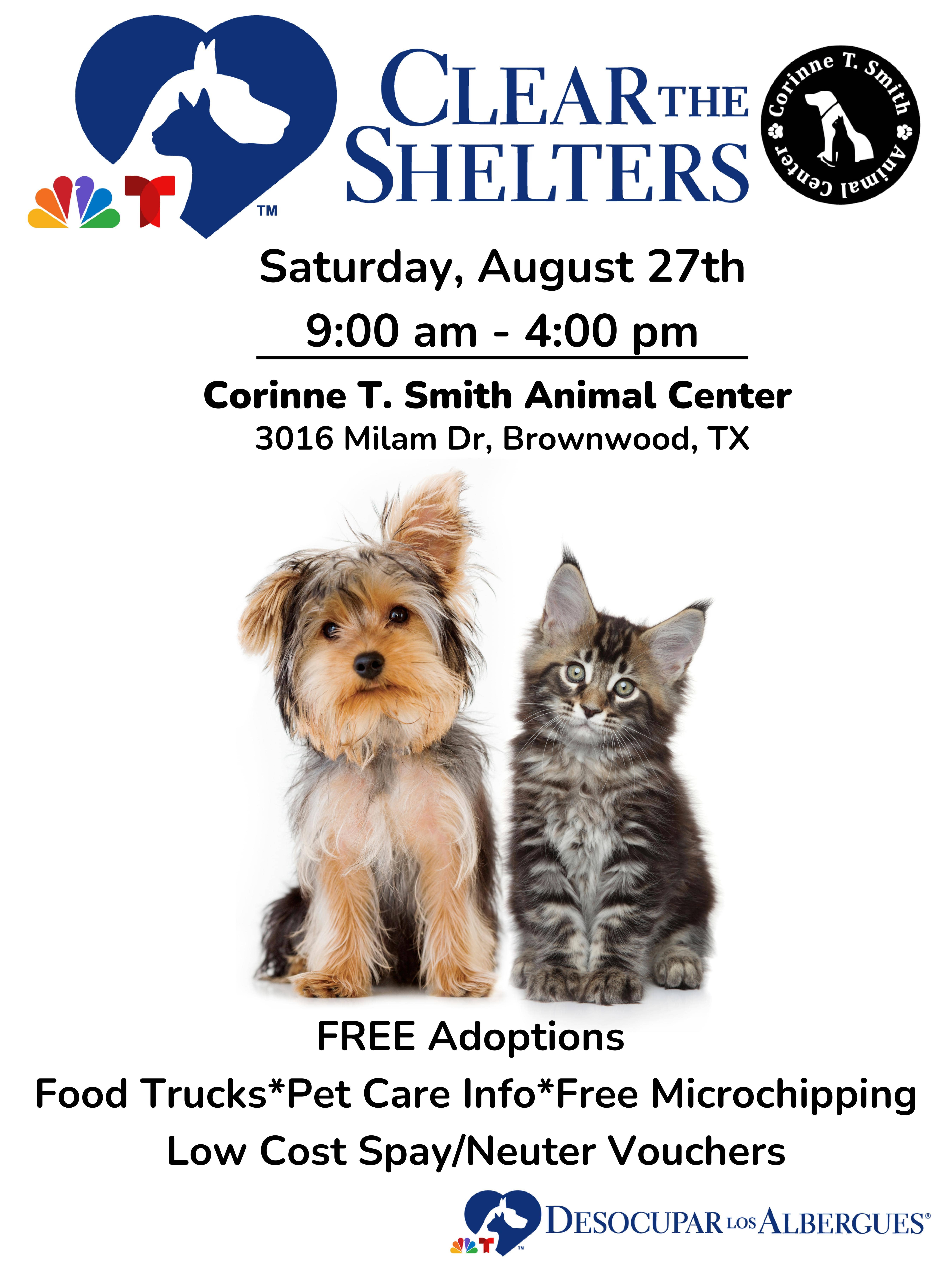 Clear The Shelters 2024 Dfw Aleta Aurilia