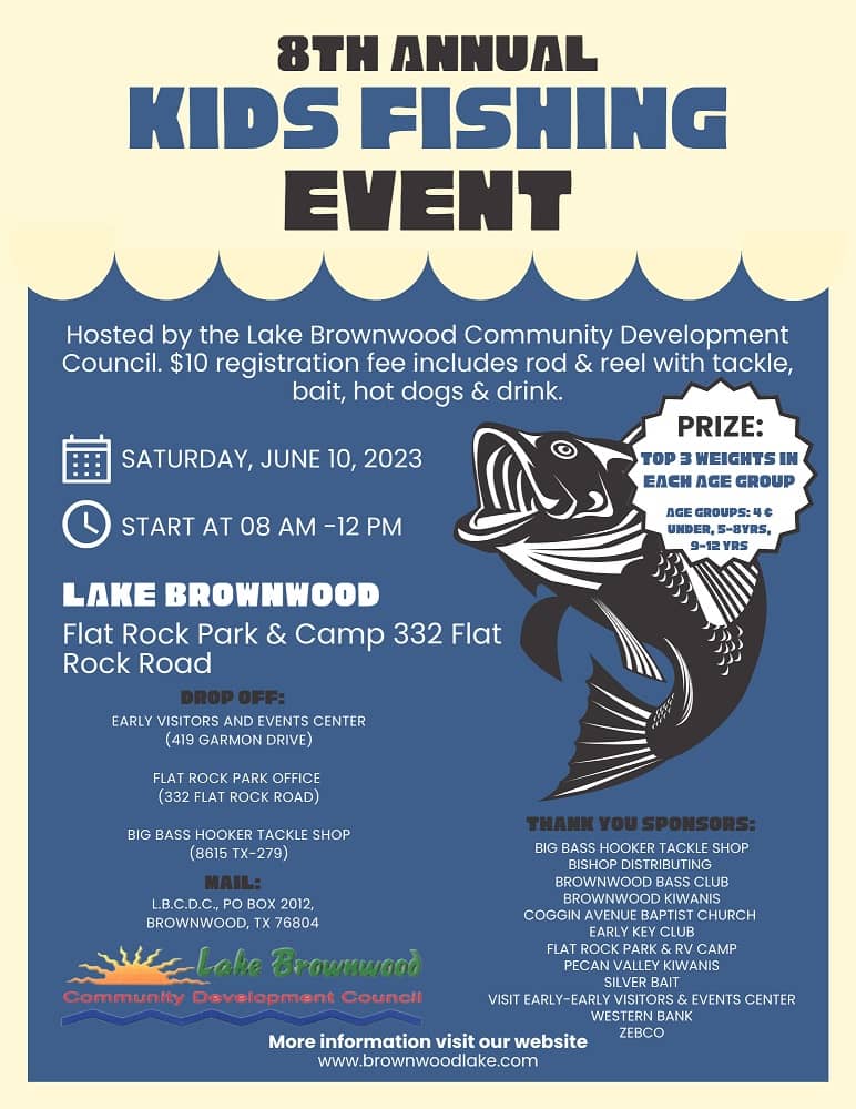 Kid's Fishing Event Saturday, June 10, at Lake Brownwood - Vimarsana News