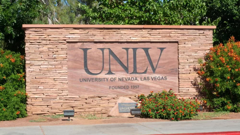 Las Vegas^ Nevada - July 4 2020: UNLV Sign