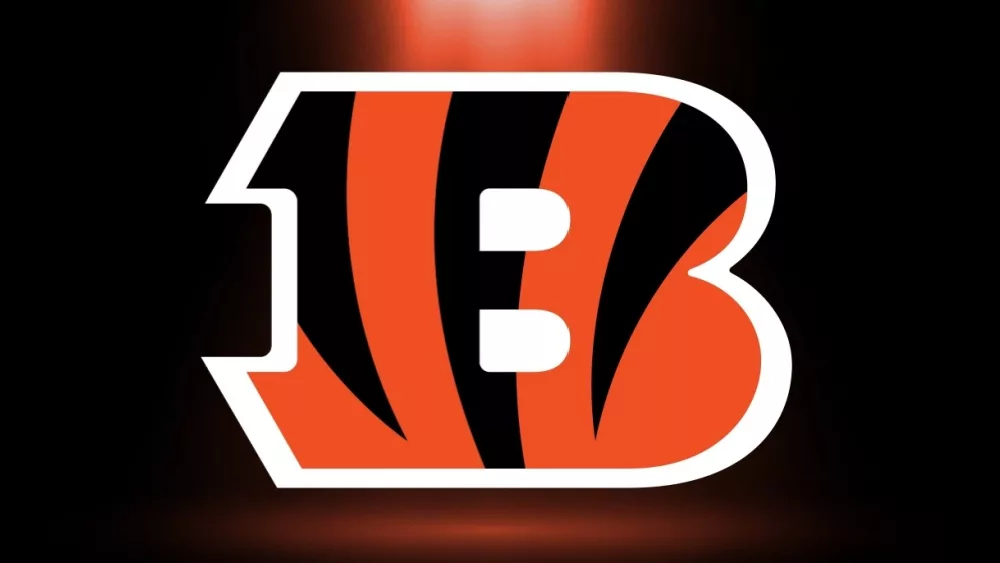 incinnati bengals logo^ NFL Team^ superbowl^ with spotlight background