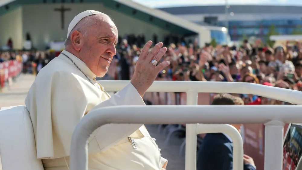 Pope Francis in Astana^ Kazakhstan. September 15. 2022