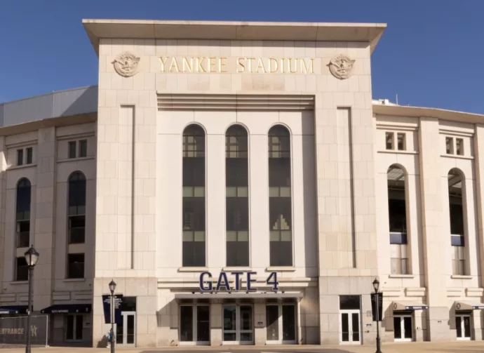 Yankee stadium New York wide angle view - NEW YORK CITY^ UNITED STATES OF AMERICA - FEBRUARY 14^ 2023