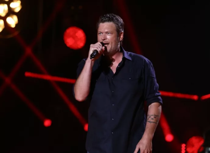 Country singer Blake Shelton performs in concert during the 2017 CMA Music Festival on June 9^ 2017 at Nissan Stadium in Nashville^ Tennessee.