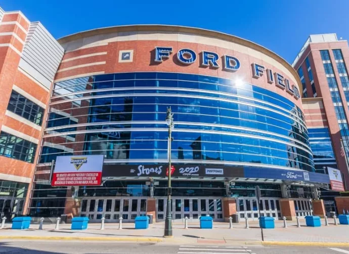 Ford Field^ home of the Detroit Lions on November 10^ 2020 in downtown Detroit^ Michigan.